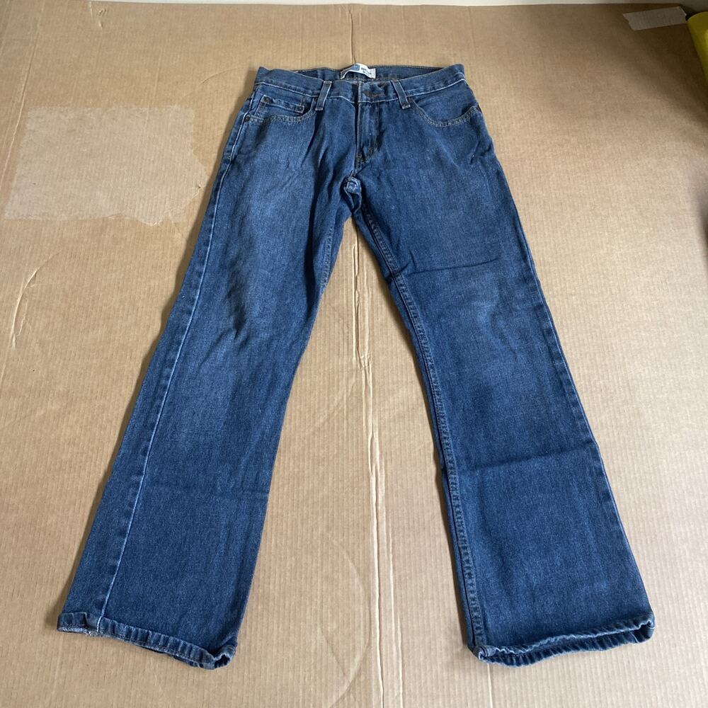 Levis Mens Bootcut Jeans Size 29x30 Blue Denim 100% Cotton Dark Wash W29 L30